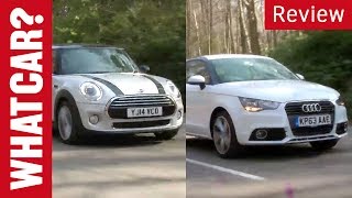 Mini diesel versus Audi A1  What Car [upl. by Einafets529]