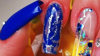 الدرس 7 تزينأظافرالجل 😯💅🥰✨بطريقة روعة في الجمال🤩 بتقنية جديدة🤔 Nailart ✨designs [upl. by Anidam]