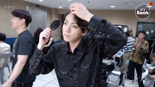 BANGTAN BOMB JKs self hair styling  BTS 방탄소년단 [upl. by Zacarias]