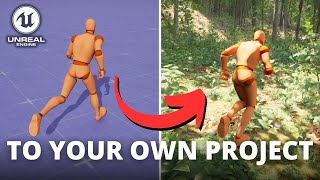 How to Import the New Motion Matching Animation Sample into Your Own Project in Unreal Engine 5 [upl. by Morris]