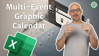 Convert a List of Events into a Graphical Calendar in Excel [upl. by Moria885]