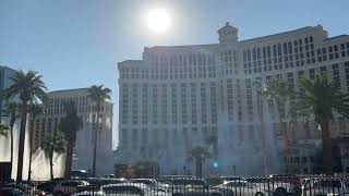 Bellagio fountain show view from across the street on 92224 [upl. by Asiat954]