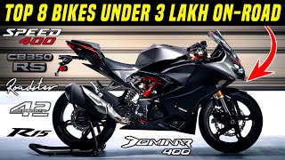 Top 8 Best Bikes Under 3 Lakh OnRoad Price In India Under 3 Lakh Best Bikes 2024Best Bikes 2024 [upl. by Eddina]