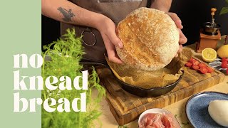 No Knead Bread  Easy Homemade Artisan Bread Recipe cooking food baking [upl. by Lindemann]