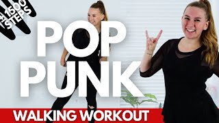 POPPUNK WALKING WORKOUT P2  At Home Walking Workout  ± 1500 steps [upl. by Naesyar]