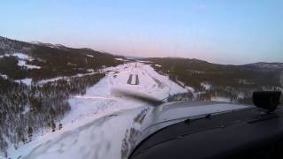 Landing at Dagali airport ENDI [upl. by Esirec]