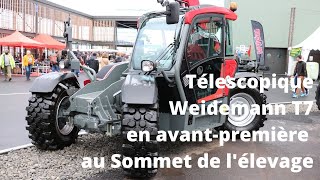 Chargeur télescopique Weidemann T7 présenté en avantpremière au Sommet de lélevage 2021 [upl. by Weigle]