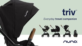 US  Nuna TRIV with MagneTech Secure Snap™  Everyday travel companion  Compact Stroller  Features [upl. by Nylanej872]