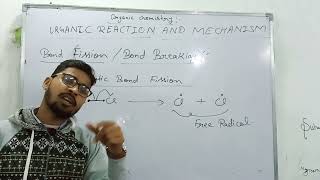 organic chemistry class11Bondfission HomolyticHeterolyticelectrophileNulcleophilefreeradical [upl. by Pepper810]