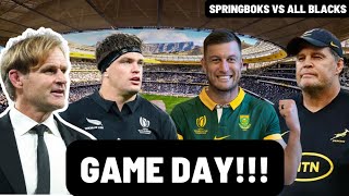 GAME DAY  SPRINGBOKS Vs ALL BLACKS [upl. by Nehtiek635]