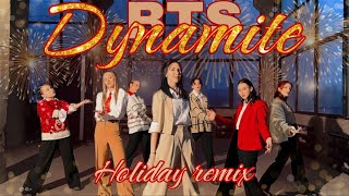 KPOP IN PUBLIC One take BTS 방탄소년단  Dynamite Holiday Remix  Dance cover by Kitsune Ent [upl. by Nahtam372]