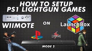 How to Setup PS1 Games With Wiimote Light Gun Duckstation Configuration Tutorial  DonellHD [upl. by Lerat]