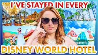 Ive Stayed in EVERY Disney World Hotel and Im Ranking Them All [upl. by Toille241]