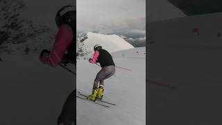 Skiing in 193cm skis skiing ski skiracing extremesports viral fyp [upl. by Onimod25]