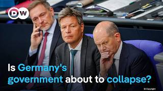 Germany could face early elections as coalition government fights over economic policies  DW News [upl. by Henleigh]