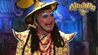 Aladdin Pantomime  Widow Twankey Rob Rawles Interview [upl. by Lacim]