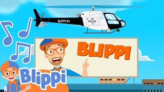 Blippi Helicopter Song 🚁  BLIPPI  Educational Songs For Kids [upl. by Eetnahs]