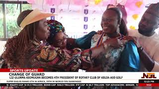 FMR GOLF LADY CAPTAIN LIZZY ASOMUGHA INSTALLED AS THE 4TH PRESIDENT OF ROTARY CLUB OF ABUJAASO GOLF [upl. by Eremahs]