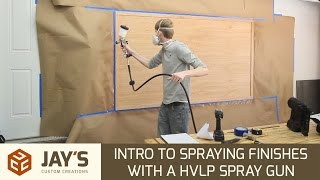 Intro to Spraying Finishes With a HVLP Spray Gun  241 [upl. by Firooc]