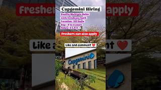 Capgemini Hiring Now 📍trendingnow [upl. by Ettenahs494]