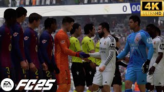 FC 25  REAL MADRID VS BARCELONA  MODO SIMULAÇÃO GAMEPLAY 4K 60FPS [upl. by Laban]