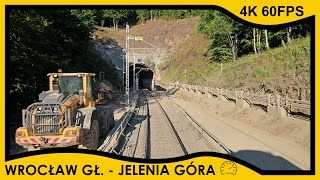 CABVIEW Wrocław Główny ➡️ Jelenia Góra  4k 60fps prędkość [upl. by Cl651]