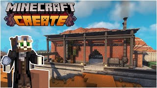 I built a TERRACOTTA FACTORY Minecraft Create Mod [upl. by Acilgna241]