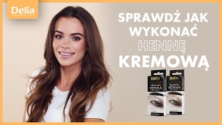 Sprawdź jak wykonać kremową hennę brwi Tutorial Delia Cosmetics [upl. by Maribel470]