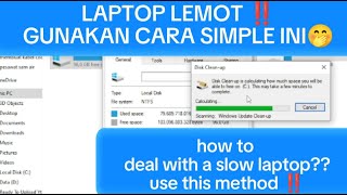 tutorial cara menghapus file sampah cache pada laptop atau komputer [upl. by Namwen]