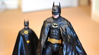 NECA 14 scale 1989 18quot BATMAN MOVIE FIGURE Michael Keaton REEL TOYS unboxing amp review 89 [upl. by Tenney182]