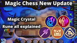 MAGIC CHESS NEW UPDATE FULL EXPLAIN ALL NEW SYNERGY MAGIC CRYSTAL RUNE  MAGIC CHESS NEW UPDATE 2024 [upl. by Eevets]