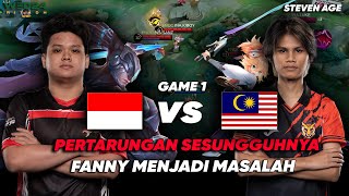 INDONESIA vs MALAYSIA Game 1 Terbantai FANNY  IESF WEC 2024 [upl. by Bringhurst]