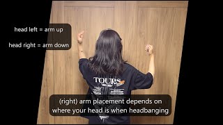 kobushi headbang tutorial 拳ヘッドバン [upl. by Rowney]