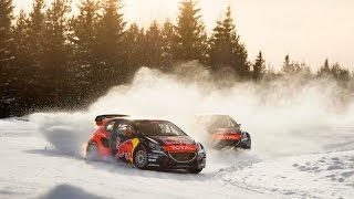 Rallycross on Ice  Sebastien Loeb Takes On a New Racing Challenge [upl. by Cresa]