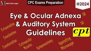 CPT Eye and Ocular Adnexa and Auditory System Guidelines [upl. by Nelad14]