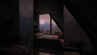 Rain Sounds for Sleeping City Window rainsounds shorts sleepsounds thunderstorm [upl. by Stier]