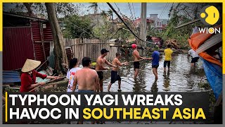 Typhoon Yagi Torrential rains lash conflictwracked Myanmar  World News  WION [upl. by Eidda]