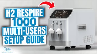 Qlife H2 Respire 1000 Pure Hydrogen Oxyhydrogen Browns Gas Inhaler  Multi Users Setup Guide [upl. by Drahsar666]