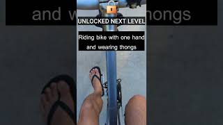 Riding Bike with one hand and wearing thongs [upl. by Alyhc634]