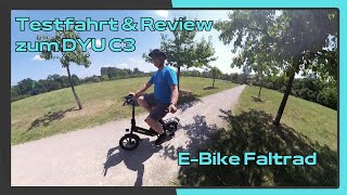 Test amp Review zum DYU C3 Falt EBike [upl. by Ahseinod]