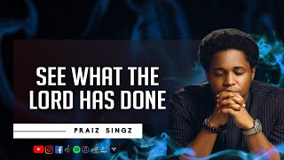 See what the Lord has done  Nathaniel Bassey Praiz Singz Cover  Meditational Music  Lyrics [upl. by Angeline]