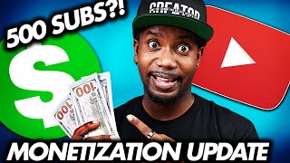 YouTube Just Monetized Small Channels YouTube Monetization Update [upl. by Orozco]