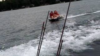 Tubing behind a boat at 30 mph2 [upl. by Oluap]