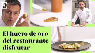 El huevo de oro un clásico revitalizado del restaurante Disfrutar  EL PAÍS [upl. by Omsare]