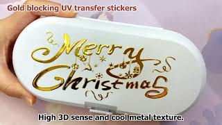 UV  Foil Printer DTF with Foil for Labels and Stickers [upl. by Lonnard]