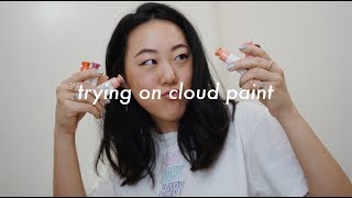 trying on all of glossiers cloud paint  therachelstory [upl. by Jeanine]