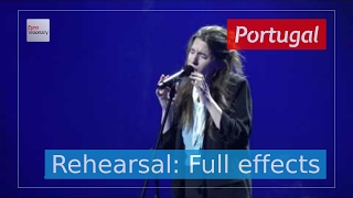 Salvador Sobral Luísa Sobral  Amar Pelos Dois  Portugal  Rehearsal Full Effects  ESC2017 [upl. by Shaefer308]