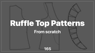 How To Make Ruffle Top Patterns With Customized measurements Pattern Making Tutorial [upl. by Kcinom953]