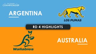 HIGHLIGHTS  ARGENTINA v AUSTRALIA  The Rugby Championship 2024 [upl. by Levenson]