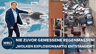 EXTREMREGEN quotWolken explosionsartig entstandenquot Jahrhundertunwetter verwüstet Küsten Spaniens [upl. by Yeniar]